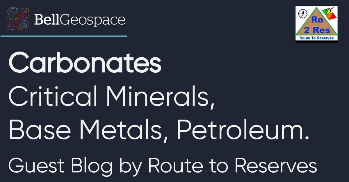 Carbonates exploration for critical minerals, base metals and petroleum with airborne data